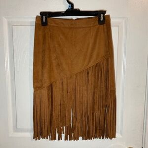 Love Culture Cestnut Suede skirt Small